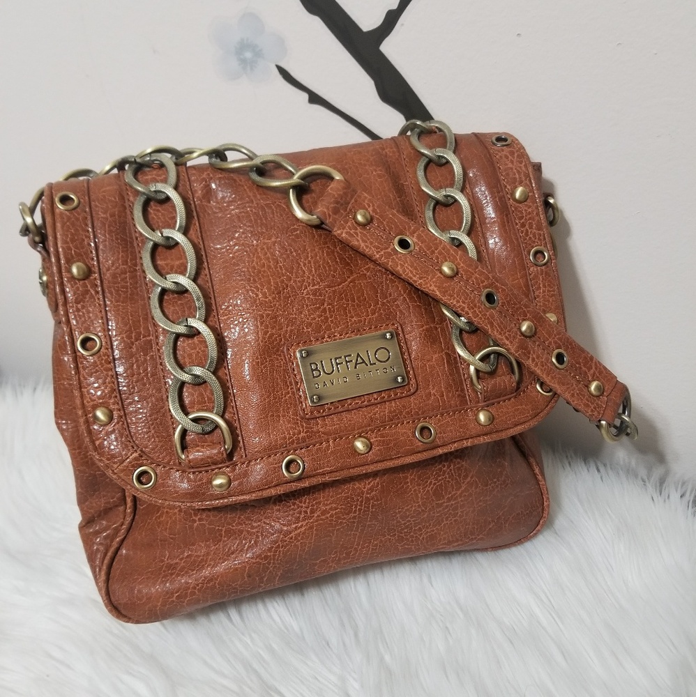 Buffalo David Britton - brown leather shoulder bag